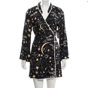 RIXO Iris Crepe Constellations Stars & Moon